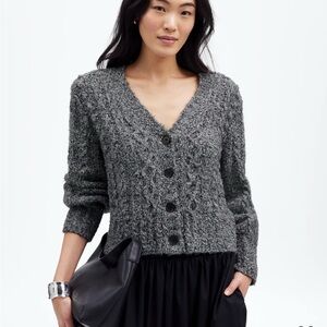NWT Madewell Cardigan Cable V-Neck